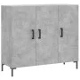 Concrete gray engineered wood sideboard 90x34x80 cm by vidaXL, Sideboards - Ref: Foro24-828112, Price: 88,50 €, Discount: %