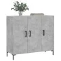Betongraues Sideboard aus Holzwerkstoff, 90 x 34 x 80 cm von vidaXL, Sideboards - Ref: Foro24-828112, Preis: 89,56 €, Rabatt: %
