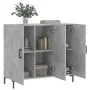 Betongraues Sideboard aus Holzwerkstoff, 90 x 34 x 80 cm von vidaXL, Sideboards - Ref: Foro24-828112, Preis: 89,56 €, Rabatt: %