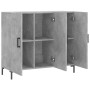 Aparador de madera de ingeniería gris hormigón 90x34x80 cm de vidaXL, Aparadores - Ref: Foro24-828112, Precio: 89,48 €, Descu...