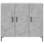 Concrete gray engineered wood sideboard 90x34x80 cm by vidaXL, Sideboards - Ref: Foro24-828112, Price: 88,50 €, Discount: %