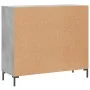 Concrete gray engineered wood sideboard 90x34x80 cm by vidaXL, Sideboards - Ref: Foro24-828112, Price: 88,50 €, Discount: %