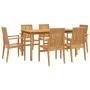 Garten-Essgruppe 7-teilig aus massivem Teakholz von vidaXL, Gartensets - Ref: Foro24-3157918, Preis: 1,00 €, Rabatt: %