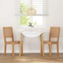 Sillas de comedor 2 unidades madera maciza de caucho