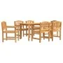 Garten-Essgruppe 7-teilig aus massivem Teakholz von vidaXL, Gartensets - Ref: Foro24-3157928, Preis: 899,08 €, Rabatt: %