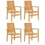 5-teiliges Garten-Esszimmerset aus massivem Teakholz von vidaXL, Gartensets - Ref: Foro24-3157917, Preis: 812,95 €, Rabatt: %
