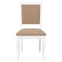 Sillas de comedor con cojines 2uds madera maciza blanco caucho