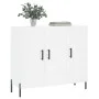 White engineered wood sideboard 90x34x80 cm by vidaXL, Sideboards - Ref: Foro24-828116, Price: 102,84 €, Discount: %
