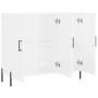White engineered wood sideboard 90x34x80 cm by vidaXL, Sideboards - Ref: Foro24-828116, Price: 102,84 €, Discount: %