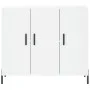 White engineered wood sideboard 90x34x80 cm by vidaXL, Sideboards - Ref: Foro24-828116, Price: 102,84 €, Discount: %