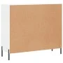 White engineered wood sideboard 90x34x80 cm by vidaXL, Sideboards - Ref: Foro24-828116, Price: 102,84 €, Discount: %