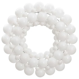 White polystyrene Christmas wreath 45 cm by vidaXL, Festive decorations - Ref: Foro24-356126, Price: 18,68 €, Discount: %