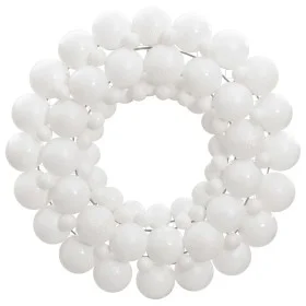 White polystyrene Christmas wreath 45 cm by vidaXL, Festive decorations - Ref: Foro24-356126, Price: 18,61 €, Discount: %