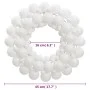 Corona de Navidad poliestireno blanca 45 cm de vidaXL, Adornos festivos - Ref: Foro24-356126, Precio: 18,53 €, Descuento: %