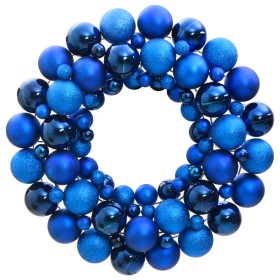 Blauer Weihnachtskranz aus Polystyrol, 45 cm von vidaXL, Festliche Dekorationen - Ref: Foro24-356129, Preis: 38,53 €, Rabatt: %