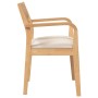 Sillas de comedor con cojines 2uds madera maciza natural caucho