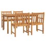 Juego de comedor de jardín 5 piezas madera maciza de acacia by vidaXL, Garden sets - Ref: Foro24-3206277, Price: 531,36 €, Di...
