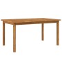 Juego de comedor de jardín 5 piezas madera maciza de acacia