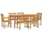 Juego de comedor para jardín 7 piezas madera maciza acacia de vidaXL, Conjuntos de jardín - Ref: Foro24-3206278, Precio: 661,...