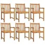 Juego de comedor para jardín 7 piezas madera maciza acacia de vidaXL, Conjuntos de jardín - Ref: Foro24-3206278, Precio: 661,...