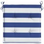Cojines silla jardín 2 uds tela a rayas azul y blanco 40x40x3cm von vidaXL, Kissen für Stühle und Sofas - Ref: Foro24-361011,...
