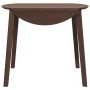 Mesa de comedor de madera maciza de caucho marrón en Mesas de cocina y de comedor | Comprar online en Foro24