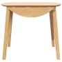Mesa de comedor natural madera maciza roble caucho en Mesas de cocina y de comedor | Comprar online en Foro24