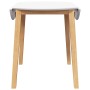 Mesa de comedor natural madera maciza roble caucho en Mesas de cocina y de comedor | Comprar online en Foro24