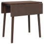 Mesa de comedor de madera maciza de caucho marrón