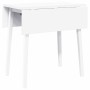 Mesa de comedor de madera maciza de caucho blanco en Mesas de cocina y de comedor | Comprar online en Foro24