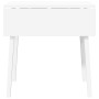 Mesa de comedor de madera maciza de caucho blanco en Mesas de cocina y de comedor | Comprar online en Foro24