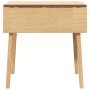 Dining Table Natural Solid Wood Rubber