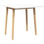 Dining Table Natural Solid Wood Rubber en Mesas de cocina y de comedor | Comprar online en Foro24