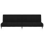 Sofá cama de 2 plazas terciopelo negro