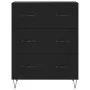 Tall black plywood sideboard 69.5x34x180 cm by vidaXL, Sideboards - Ref: Foro24-3189374, Price: 155,44 €, Discount: %