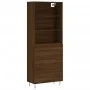 Hohes Sideboard aus braunem Eichensperrholz, 69,5 x 34 x 180 cm von vidaXL, Sideboards - Ref: Foro24-3189380, Preis: 150,12 €...