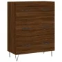 Hohes Sideboard aus braunem Eichensperrholz, 69,5 x 34 x 180 cm von vidaXL, Sideboards - Ref: Foro24-3189380, Preis: 150,12 €...