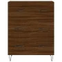 Hohes Sideboard aus braunem Eichensperrholz, 69,5 x 34 x 180 cm von vidaXL, Sideboards - Ref: Foro24-3189380, Preis: 150,12 €...