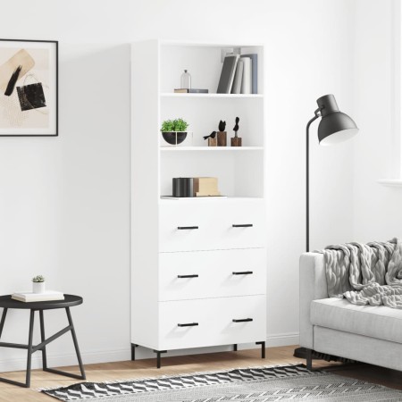 Hohes Sideboard Sperrholz weiß 69,5x34x180 cm von vidaXL, Sideboards - Ref: Foro24-3189381, Preis: 164,33 €, Rabatt: %