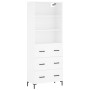 Hohes Sideboard Sperrholz weiß 69,5x34x180 cm von vidaXL, Sideboards - Ref: Foro24-3189381, Preis: 164,33 €, Rabatt: %