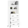 Aparador alto madera contrachapada blanco 69,5x34x180 cm de vidaXL, Aparadores - Ref: Foro24-3189381, Precio: 153,79 €, Descu...