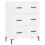 Aparador alto madera contrachapada blanco 69,5x34x180 cm de vidaXL, Aparadores - Ref: Foro24-3189381, Precio: 153,79 €, Descu...