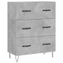 Concrete gray plywood tall sideboard 69.5x34x180 cm by vidaXL, Sideboards - Ref: Foro24-3189377, Price: 142,60 €, Discount: %