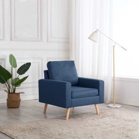 Sillón de tela azul en Sillones | Comprar online en Foro24