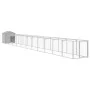 Light gray galvanized steel roof doghouse 117x1221x123cm by vidaXL, Dog kennels - Ref: Foro24-3189068, Price: 585,92 €, Disco...