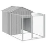 Hundehütte mit Dach, hellgrau, verzinkter Stahl, 117 x 1221 x 123 cm von vidaXL, Hundehütten - Ref: Foro24-3189068, Preis: 58...