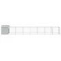 Dog kennel with light gray galvanized steel roof 117x813x123cm by vidaXL, Dog kennels - Ref: Foro24-3189066, Price: 444,36 €,...