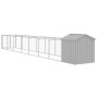 Hundehütte aus verzinktem Stahl mit Dach hellgrau 117x813x123cm von vidaXL, Hundehütten - Ref: Foro24-3189066, Preis: 453,75 ...
