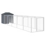 Hundehütte mit grau verzinktem Stahldach 117x609x123 cm von vidaXL, Hundehütten - Ref: Foro24-3189060, Preis: 366,25 €, Rabat...