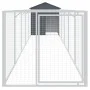 Hundehütte mit grau verzinktem Stahldach 117x609x123 cm von vidaXL, Hundehütten - Ref: Foro24-3189060, Preis: 359,19 €, Rabat...